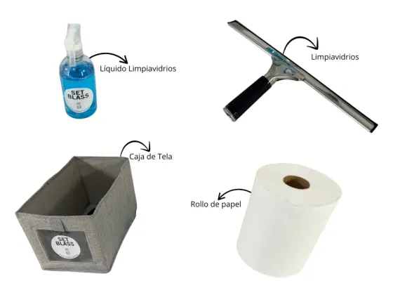 Set Limpieza de Vidrios Blass Flores