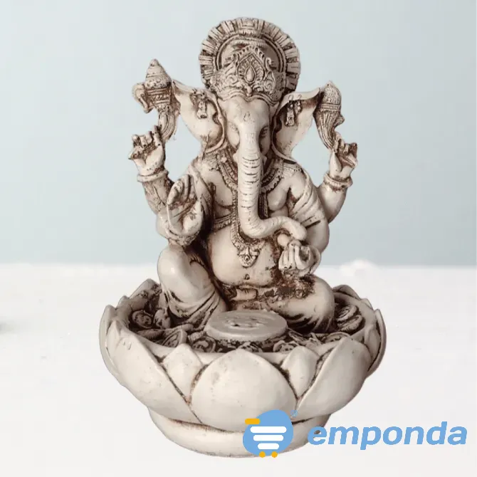 Fuente De Agua Ganesha Fortuna Feng Shui Resina Quilmes - imagen 1