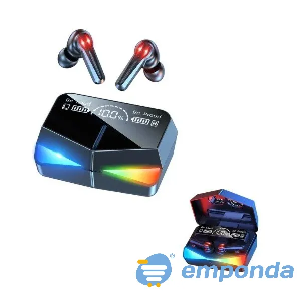 Auriculares bluetooth power Bank RGB LED M28 Gamer urbano Palermo - imagen 1