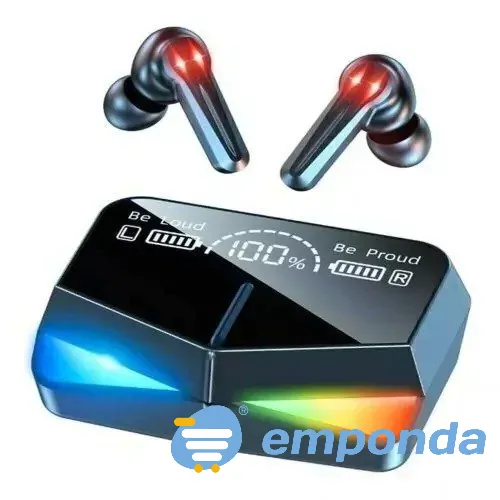 Auriculares bluetooth power Bank RGB LED M28 Gamer urbano Palermo - imagen 2