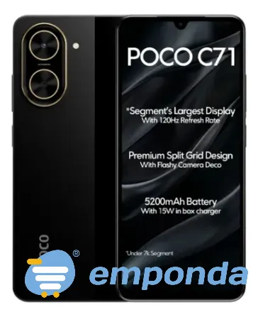 Xiaomi Poco C71 3gb Ram Y 64gb Rom Lider Black Plat Promo Palermo - imagen 2