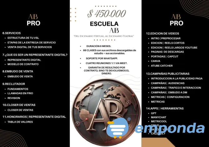 Escuela A|B digital PRO para actuantes y representantes Flores - imagen 2