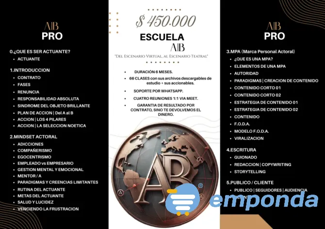 Escuela A|B digital PRO para actuantes y representantes Flores - imagen 1