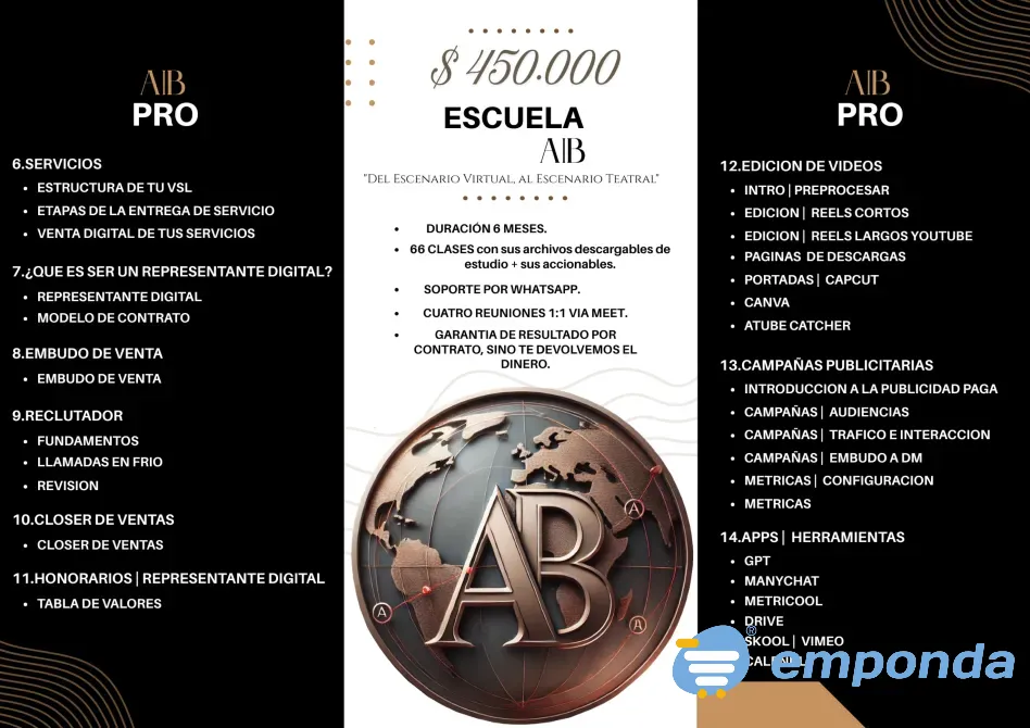 Escuela A|B digital PRO para actuantes y representantes Flores - imagen 2