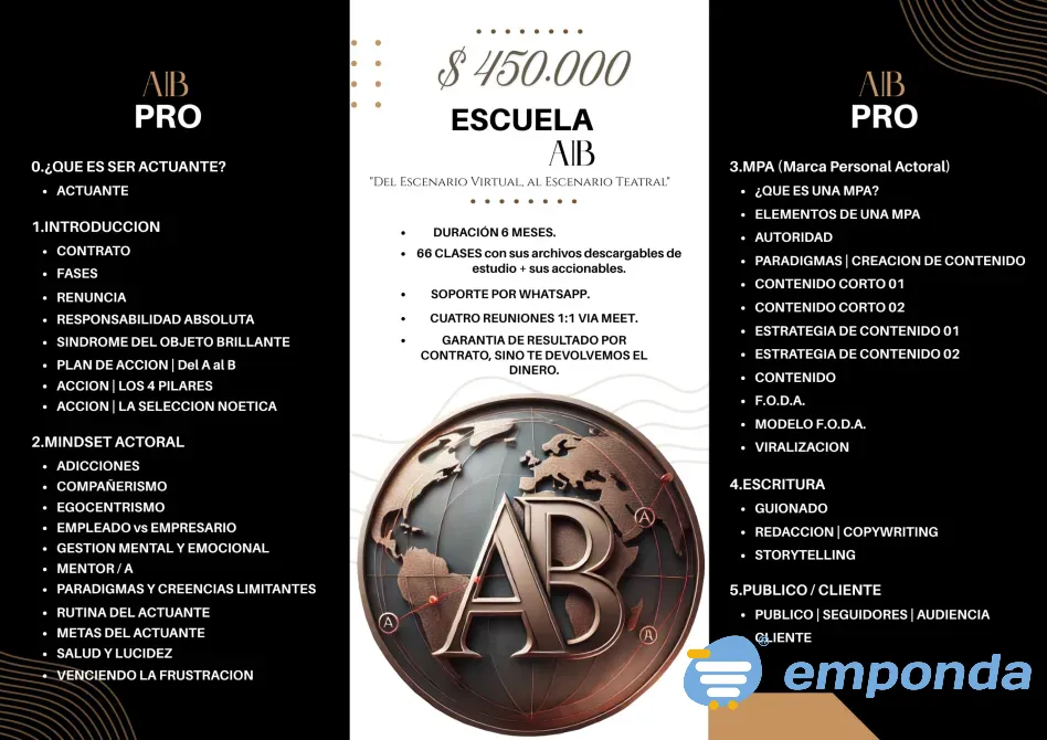 Escuela A|B digital PRO para actuantes y representantes Flores - imagen 1