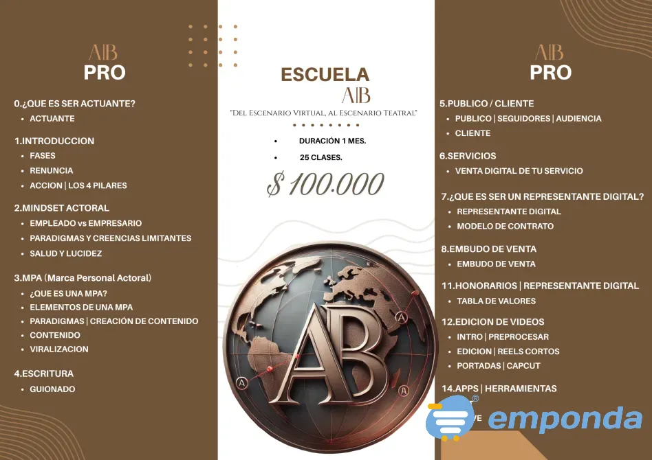 Escuela digital de Actores, Actrices y Representantes Flores - imagen 1