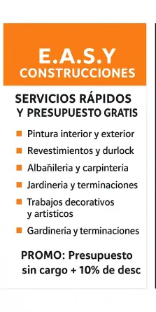 Somos E.A.S.Y Construcciones y estamos para ayudarte! Monte Castro