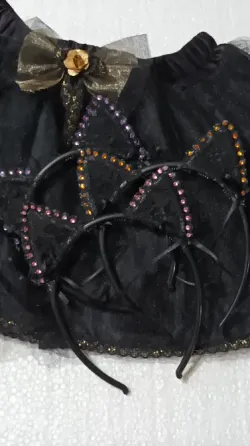 Tutu con vincha gatita Malvinas Argentinas