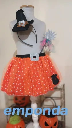 Disfraz pollera tutu Brujita con accesorios Malvinas Argentinas - imagen 5