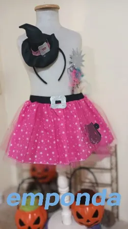 Disfraz pollera tutu Brujita con accesorios Malvinas Argentinas - imagen 1