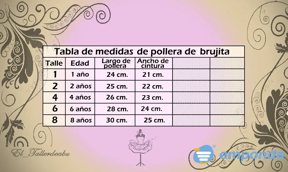 Disfraz pollera tutu Brujita con accesorios Malvinas Argentinas - imagen 7