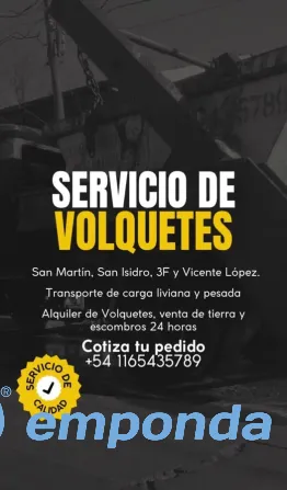 Volquetes en San Martín, 3 de Febrero, San Isidro, Vicente López General San Martín - imagen 2
