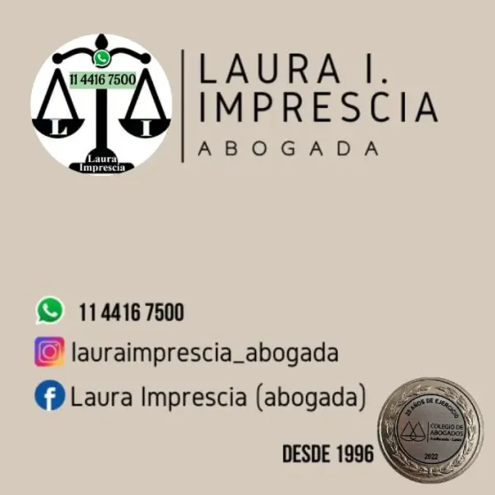 Abogada Laura Imprescia (Desde 1996 en tus Sucesiones y más) Lanús