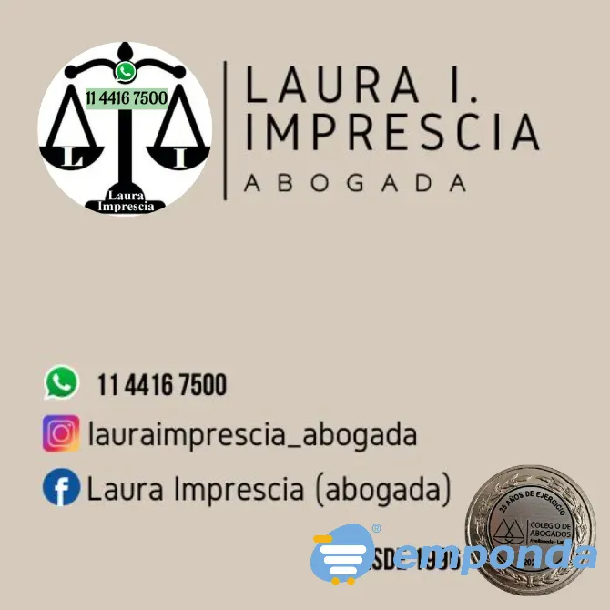 Abogada Laura Imprescia (Desde 1996 en tus Sucesiones y más) Lanús - imagen 4
