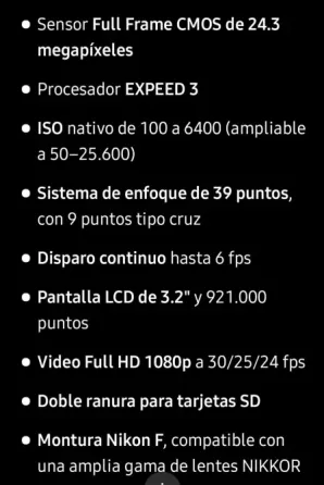 Camara de fotos Nikon D610 exceente estado Caballito