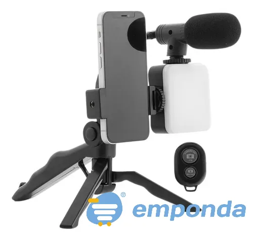 Kit Editor de Videos Flash-Micrófono +Soporte Santa Fe ciudad - imagen 1