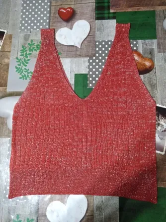 Musculosa de hilo con Lúrex Morón