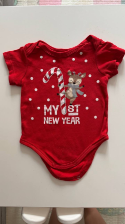 Body de Año Nuevo para bebés 74-80 Caballito