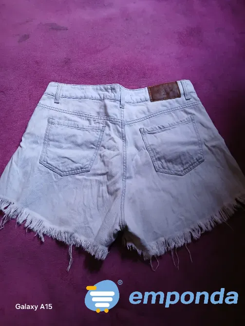 Short de jean clarito con flecos Villa Ballester - imagen 2