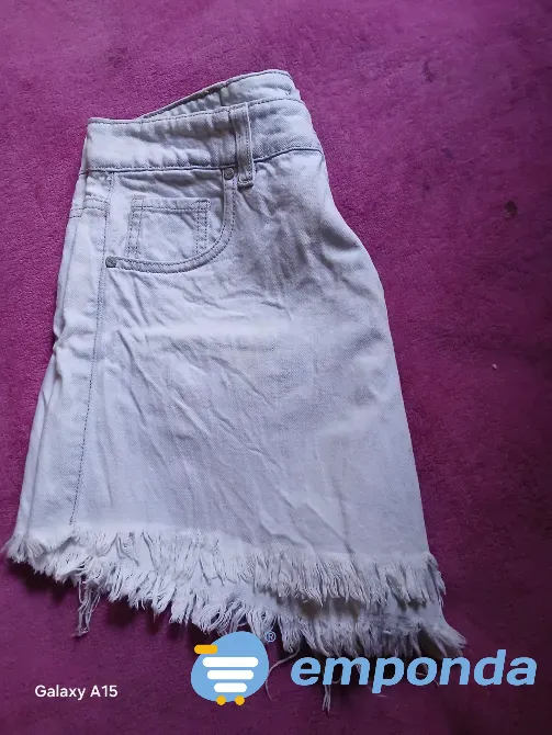 Short de jean clarito con flecos Villa Ballester - imagen 3