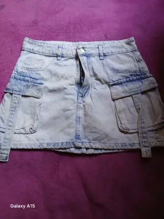 Pollera cargo de jean talle 42 Villa Ballester