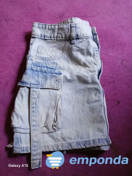 Pollera cargo de jean talle 42 Villa Ballester - imagen 3