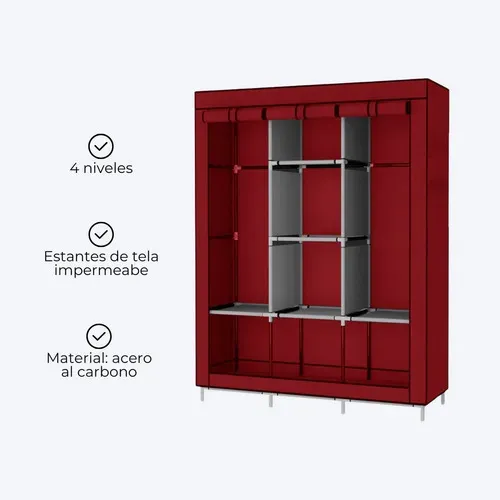 Armario Portátil Organizador de Ropa Guardarropa Placard Santa Fe ciudad