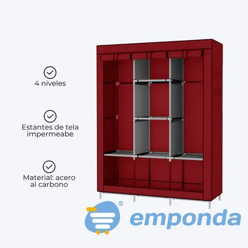 Armario Portátil Organizador de Ropa Guardarropa Placard Santa Fe ciudad - imagen 6