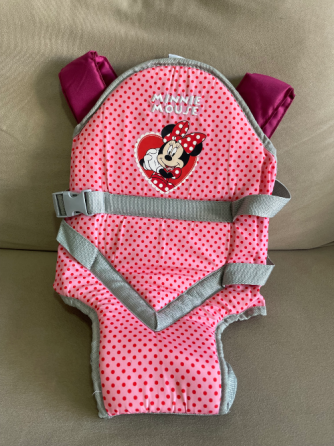 Mochila porta bebé Disney Minnie Rosa Villa Crespo