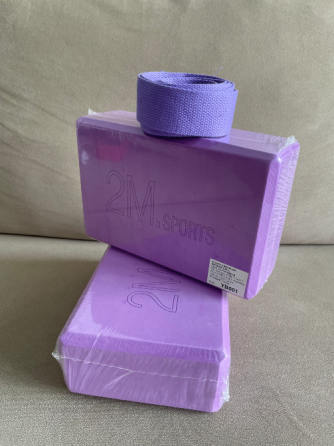 Bloque 2 Ladrillos yoga pilates Brick + cinta elongacion Villa Crespo