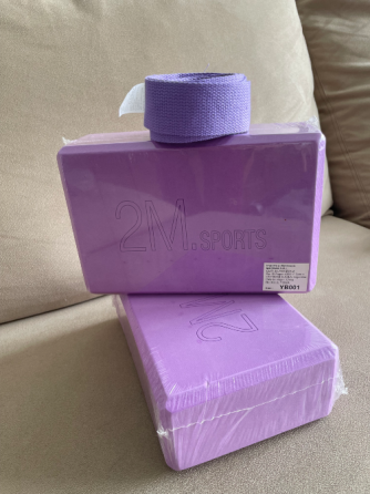 Bloque 2 Ladrillos yoga pilates Brick + cinta elongacion Villa Crespo