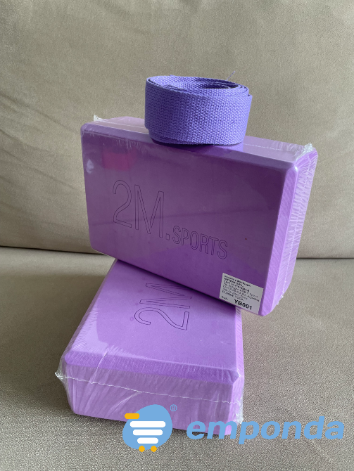 Bloque 2 Ladrillos yoga pilates Brick + cinta elongacion Villa Crespo - imagen 1