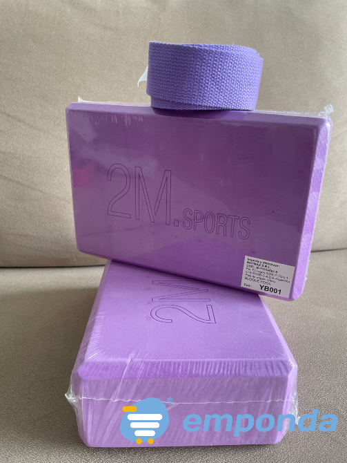Bloque 2 Ladrillos yoga pilates Brick + cinta elongacion Villa Crespo - imagen 3