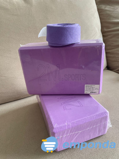 Bloque 2 Ladrillos yoga pilates Brick + cinta elongacion Villa Crespo - imagen 2
