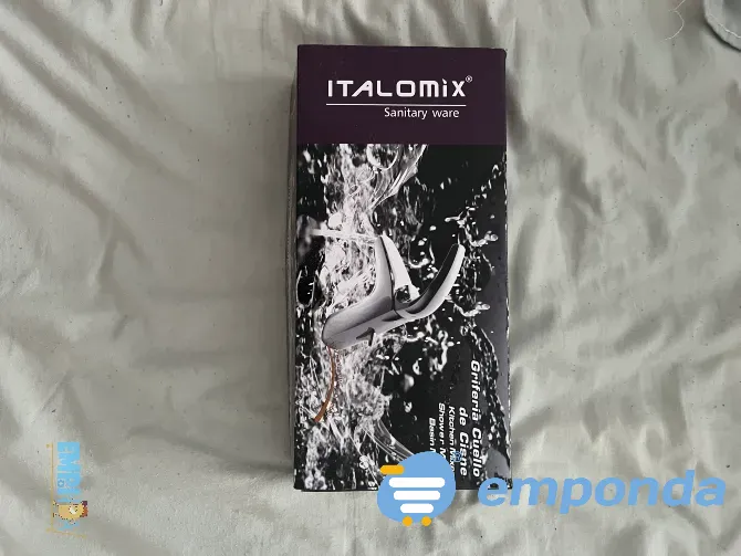 Griferia Canilla Cocina Ext Doble Comando Mesada 2 Agujeros Caballito - imagen 1