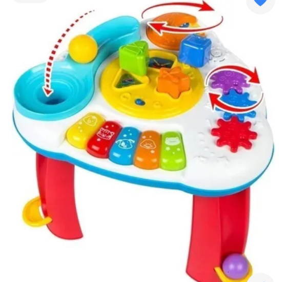 Mesa Musical Con Centro de Juego Bebé Musical Con Luces 5en1 Villa Crespo