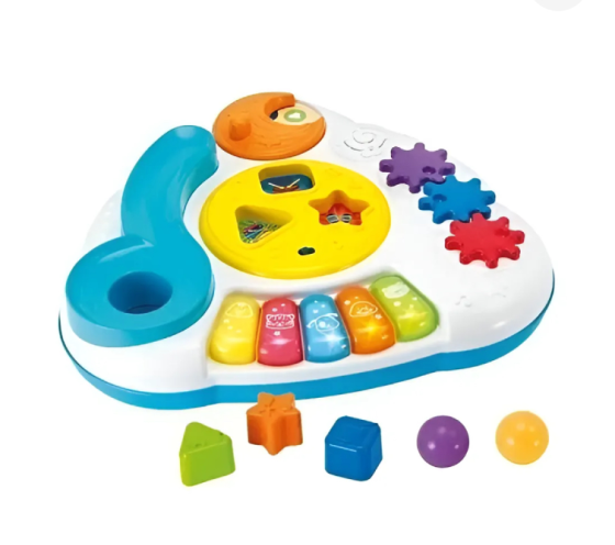 Mesa Musical Con Centro de Juego Bebé Musical Con Luces 5en1 Villa Crespo