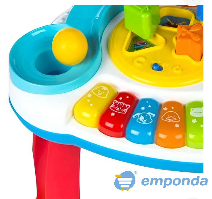 Mesa Musical Con Centro de Juego Bebé Musical Con Luces 5en1 Villa Crespo - imagen 5