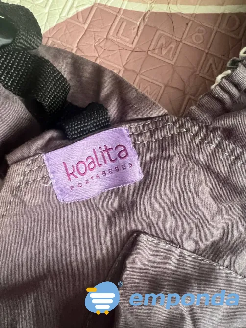 Portabebe Mochila estándar gris con estrellas blancas Caballito - imagen 3