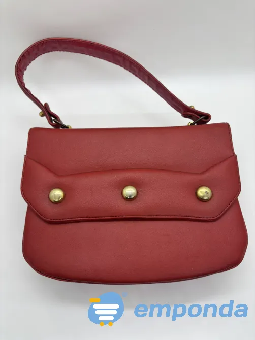 Cartera de cuero roja Villa Crespo - imagen 1