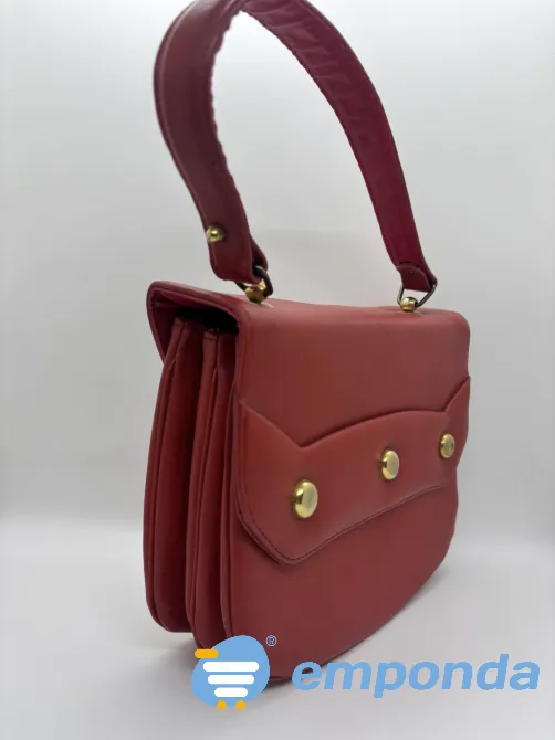 Cartera de cuero roja Villa Crespo - imagen 2