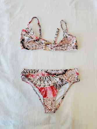 Bikini Estampada Crema Morón