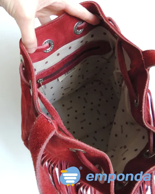 Bandolera Prune gamuza Boedo - imagen 4