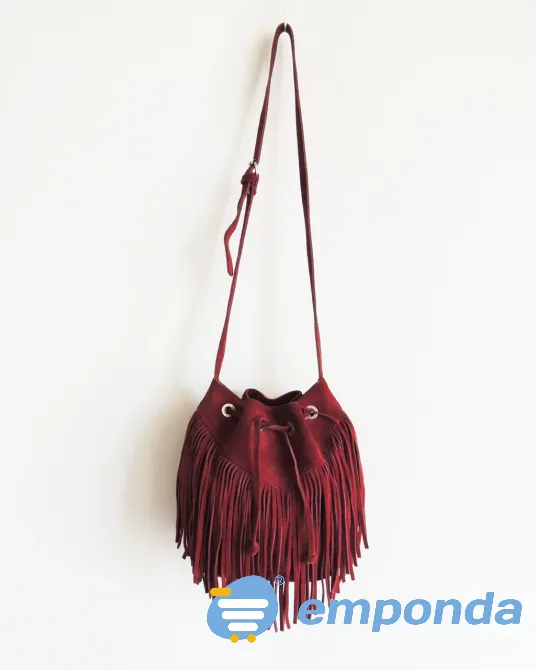 Bandolera Prune gamuza Boedo - imagen 1