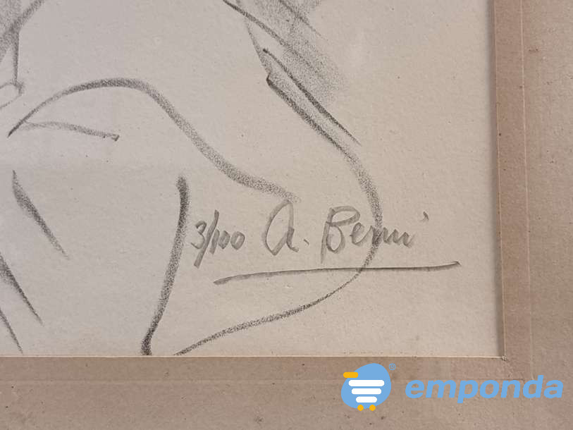 Serigrafía Retrato de caballero Almagro - imagen 3