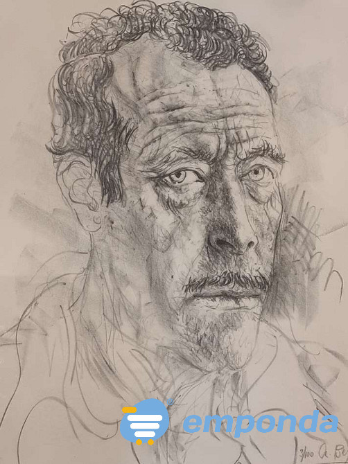 Serigrafía Retrato de caballero Almagro - imagen 2