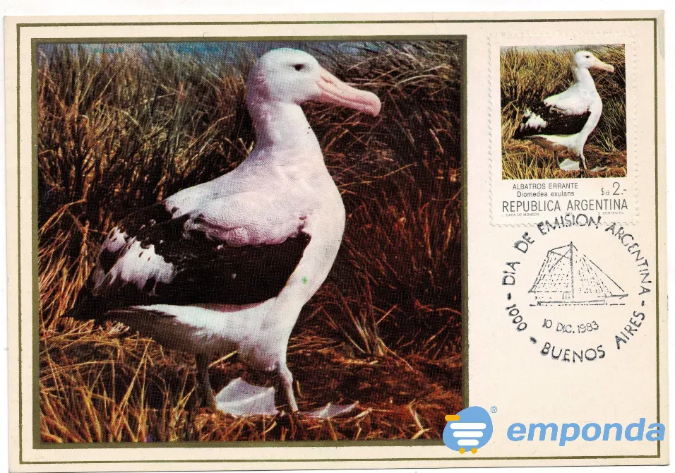 Postal Albatro Día de Emisión 10/12/1983 C/Estampilla S/C Villa Crespo - imagen 1