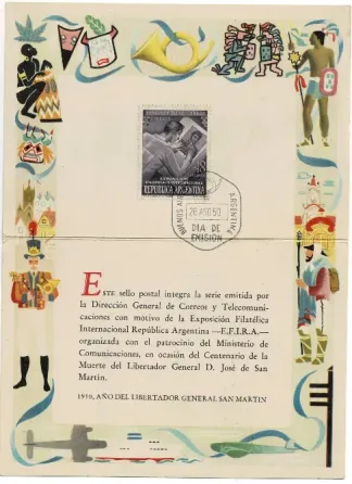 Tarjeta C/Estampilla del Ministerio de Comunicaciones 1950 Villa Crespo