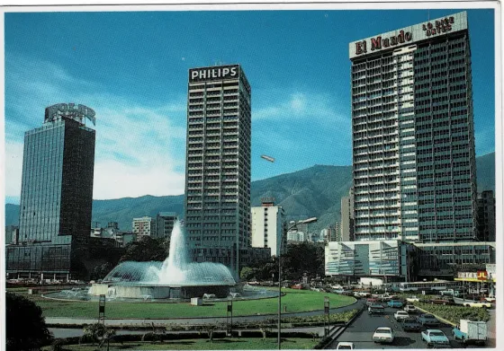 Tarjeta Postal Plaza Venezuela Caracas Venezuela S/Circular Villa Crespo