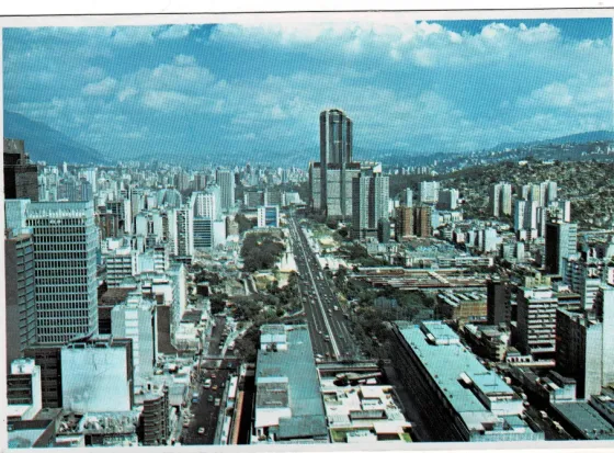 Tarjeta Postal Vista de Caracas Venezuela Sin Circular Villa Crespo